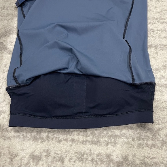 Athleta Blue and Black Lightening Print Support Top - Picture 5 of 10